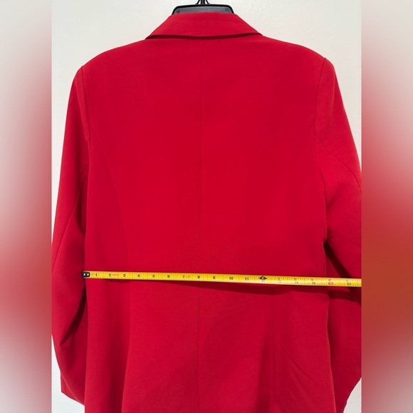 Vibrant Red Blazer Women’s size medium - Picture 5 of 6